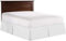 Cache-sommier plissé doux de style simple pour décoration de lit style 3, tour de lit, drap housse supplémentaire à volants anti-poussière de 90 x 190 cm
