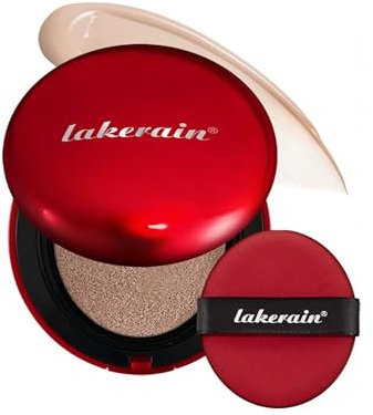 Air Cushion Foundation Make-up, SPF40 PA++ Super Fit Air Cushion Foundation Make-up, Unsichtbare Poren Aufhellende Creme, Volle Abdeckung, Langlebig, Wasserdicht (#24N, 18g)