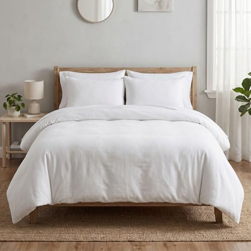 100% Brushed Cotton Flannelette Duvet Cover Set King – Warm Winter Thermal Bedding Set, Soft Flannel Duvet Set with 2 Pillowcases (240x220 cm)