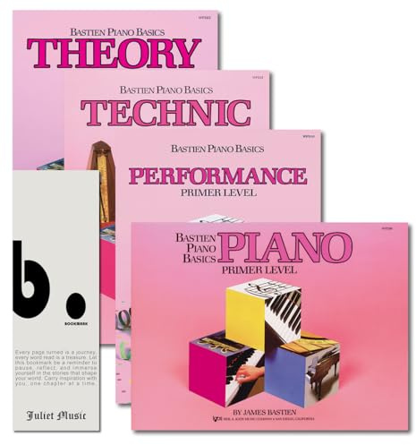 Bastien Piano Basics Primer Level Learning Set By Bastien - Lesson, Performance, Theory, Technique & Artistry Books & Juliet Music Bookmark