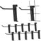 TOPBATHY 12 Stück Gitterhaken Für Wand Gitterwandhaken Wandgitter Panel Organizer Drahthaken Einzelhandel Zuhause Garage Ladendisplay Gitterhaken Für Gitterwand Allzweckhaken
