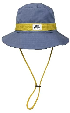 Surf Monkey Boonie Hat Anglermütze mit Kordel für Damen und Herren - Baumwolle