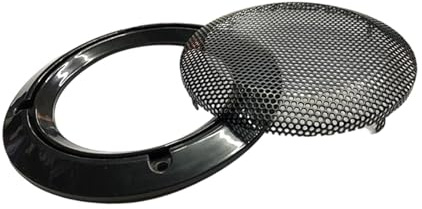 AsrMyjcx 3.5 Speaker Grill Cover Speaker Guard Subwoofer Guard Replace Round Case Metal Mesh Protector for Home Household Commercial, Black