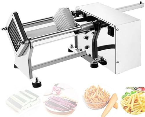 XygZythror Tagliapatate Automatico con Lame di 3 Dimensioni, Macchina Elettrica per Patatine Fritte, Taglia Patate E Verdure, per Cucine Domestiche E Commerciali upgradedversion