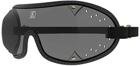 Kroop's Boogie Goggles - Lightweight Eye Protection for Active Lifestyles. Black/Tinted