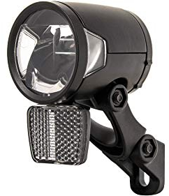 Herrmans Unisex – Erwachsene H-Black MR8 Dynamo LED-Scheinwerfer, Schwarz, Einheitsgröße