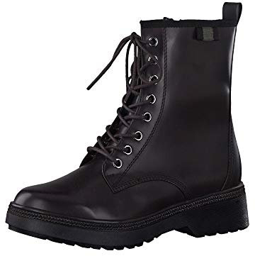 Tamaris Damenschuhe Schnürstiefel Rot, Schuhgröße:EUR 38