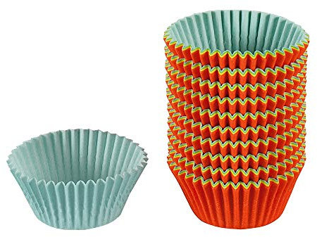 Original Kaiser Inspiration Mini Muffins Papierförmchen, 150 Stück, bunt, klein 4,5 cm, Minimuffinform Papier, Muffinförmchen Papier fettdicht, ideal für süße und herzhafte Muffins