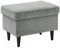 DEINE TANTE EMMA 64-931-16 Oskar Brego 09 grau Hocker Sitzhocker Fusshocker Relaxhocker Stoff ca. 63 x 42 cm
