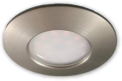 LICHT DISCOUNT LED Spots Badezimmer silber matt | 5W LED Einbaustrahler 60mm Lochmass | Badeinbauleuchte Warmweiß 230V IP44 spritzwassergeschützt | Bad Deckenspots Deckenstrahler 30mm Einbautiefe