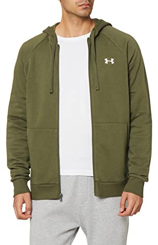 Under Armour Men Rival Full Zip Hoody Marine OD Green Medium