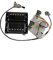 Gitarren-Pickups Humbucker-Pickups Hals- Und Bridge-Pickup 4C-Kabel-Kabelbaum Push-Pull-Soll-Set Für Gibson Epiphone-Gitarre Double Coil Pickup (Color : Silver Black Frame)