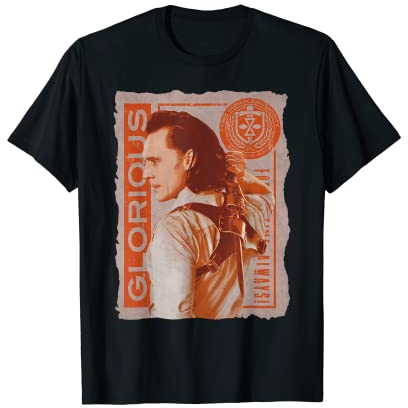Marvel Loki Glorious Golden Dagger For All Time Always T-Shirt