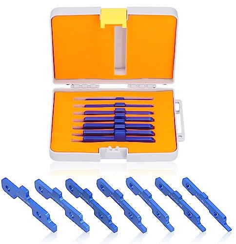 7PCS Setup Bars,Table Saw Gauge Router Table Set Up Bars Router Table Bars 0.125-0.5in Measuring Range Aluminum Alloy Woodworking Gauge Blocks Measure Tool Kit for Woodworking Measuring