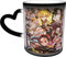 Mug à café en céramique avec motif anime Demon Slayer Kamado Tanjirou - Changement de couleur - Cadeau d'anniversaire pour garçon ou fille