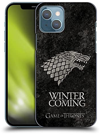 Head Case Designs Officially Licensed HBO Game of Thrones Stark Dark Distressed Look Sigils Hard Back Case Compatible With Apple iPhone 13