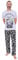 Star Wars Mens The Mandalorian Baby Yoda Long Pyjama Set Grey Black (XX-Large)