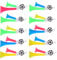 NUOBESTY Vuvuzela Stadion Horn Fan Cheer Horn Party Noisemaker Air Horn Laut Noise Maker Für Fußball Fußball Party Karneval Sport Spiele 10pcs