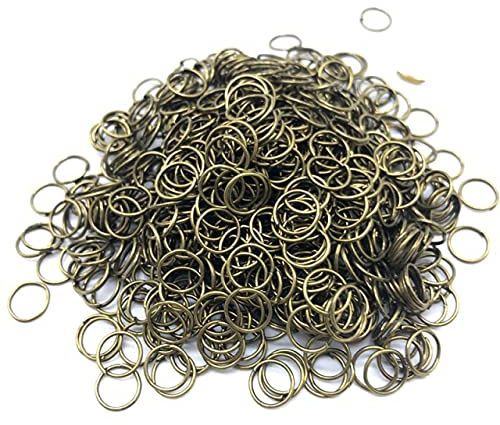 LINPM 4 mm 6 mm 8 mm 10 mm offene Biegeringe aus Metall, Split-Ringe, Verbinder für die Schmuckherstellung