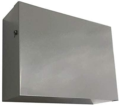 Indoor Outdoors Grey Household Fuse Box Consumer Unit Cover - Lightning Bolt Electricity for Home, New Build Property, Office and Industrial Safe, Secure Stylish (Size A 410x285x130 mm)