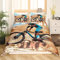 Junge Mountainbike Bettwäsche Teenager Bettwäscheset 155x220 Kinder Fahrrad Bettwäsche Set Männer Outdoor-Extremsport Bettbezug Set Mountainbike Bettwäsche für Kinder Jungen Schlafzimmer-Dekor