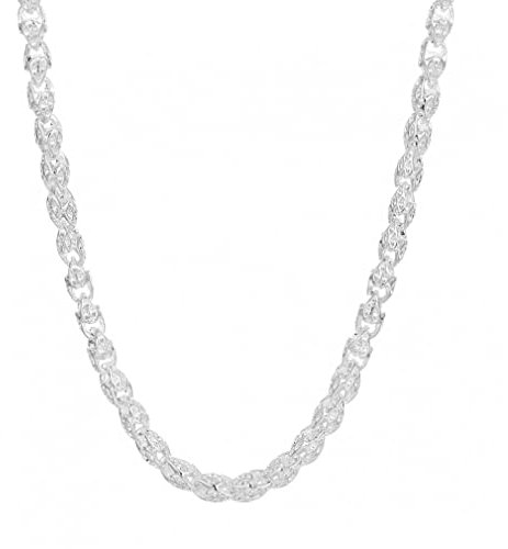 Equirider Pure 925 Sterling Silver Necklaces for Men 5mm Chain Necklace Male Jewelry Accessories Gifts
