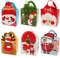 TLOXO Geschenkboxen set weihnachten 24 Stück karton Deko Geschenkbox Papier DIY faltboxen Geschenk Kuchen Boxen Dekorative Leckereien Boxen Hochzeitsbevorzugung Party Dessert Cookie Xmas Taschen