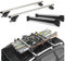 Barres de toit en aluminium + porte-skis coulissant 6 paires de ski ou 4 snowboard pour BMW X1 (F48) à partir de 2015 avec rails intégrés