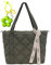 boshiho Nylon Baumwolle Gepolsterte Gesteppte Tragetasche Damen Tasche mit Reißverschluss Tote Bag Große Kapazität Schultertasche Umhängetasche für Alltag Arbeit Büro Reisen Einkaufen Schule
