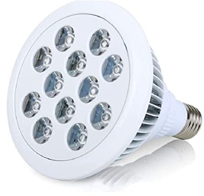 AGIPS Wide voltage lights 4pcs/lot LED Grow SoptLight PAR38 AC90-265V 12W/24W LED Infrared Light Baking Light Plant Growth Light Household bulbs (Color : Warm white, Size : 12w)