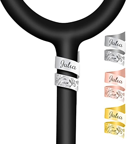 Stethoskop ID Tag Personalisiertes Stethoskop Namensschild für Krankenschwestern Stethoskop Charms, Custom Namensschild Krankenpflege ID Charm Krankenschwester Zubehör Woche Graduierung Geschenk