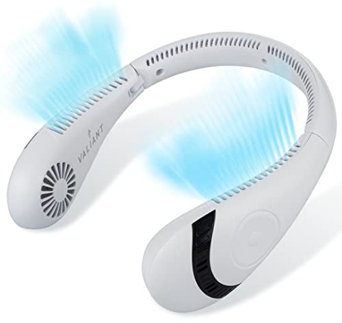 VALIANT Ventilador de cuello inalámbrico – Ventilador plegable portátil sin aspas de 3 velocidades