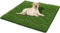 SSRIVER 80x130CM Césped Artificial para Perros Bandeja para Orinar Estera de Hierba Falsa para Entrenador Profesional para Cachorros Reemplazo de Almohadilla de Hierba para Perros para