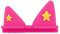 Ersatz Ohren für Tonies Box, Ersatzteile für Toniebox Lautstärketaste, nur äußere Ohren, mit Gelbe Sterne, Zubehör für Toniebox Starterset, 1 Stück, Rosa