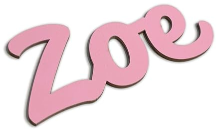 Holzura Schriftzug Holz mit Name personalisiert, Türschilder Kinderzimmer, Namensschild Buchstaben für Tür oder als Dekoration für Regale und Wände