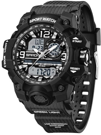 Digitaluhr Damen Sportuhren für Damen Armbanduhr Damenuhr Digital Uhr wasserdichte Outdoor Digitaluhr für Mädchen LED-Leuchtdisplay mit Analogen Zeigern und Digitalen Zahlen