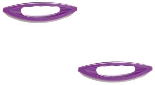 Healeved 10piezas Pinceles De Manicura Para Pulido y Cera De Uñas Herramientas De Belleza Color Púrpura Diseño Ergonómico y Material Duradero