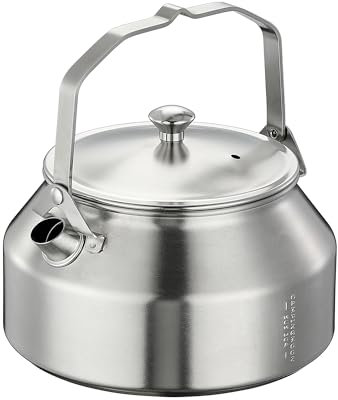 CAMPINGMOON 1L Campfire Kettle Stainless Steel Integrated Molding Camping Kettle SW-1