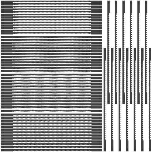 65 Pcs Dekupiersägeblatt mit Stift 127mm Laubsägeblätter 10/15/18/20/24 Dekupiersägeblätter Sägeblätter Dekupiersäge für Dekupiersägen Elektrowerkzeug Zubehör für Holz Kunststoff Kupferweichmetall
