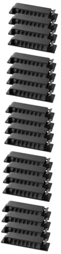 CAXUSD 20 Stk Veranstalter Kabelclips Kabel-organizer Für Den Schreibtisch Steigleitung Management-kabel-organizer Drahtseilhalter Selbstklebende Drahtklammern Kabelhalter Plastik Black