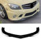HERTC Auto Frontlippe Frontspoiler für Mercedes Benz C-Klasse W204 AMG C63 2007 2008 2009 2010, Frontstoßstangen Lippenkörper Autoteile Autoantikollisionsschutz,normal-Glossy Black