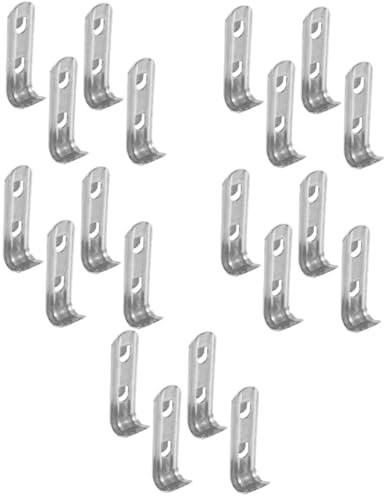 HOMSFOU 20 Uds Soporte Para Estante Refrigerador De Acero Inoxidable Clips Para Estante De Refrigerador Clips Para Congelador Ganchos De Clip Para Refrigerador