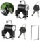OWLMATE 2 Stück Helmschloss Motorrad mit 4 Schlüsseln, für 22-28mm Motorrad Schloss, Helmschloss für Motorrad Gadget Motorrad Helmschloss Fahrrad