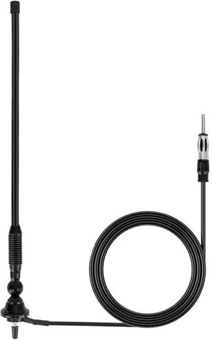 QWORK® Antenna Radio Marina, Auto Antenna Gomma 16'', Antenna Impermeabile, per Camper, Camion, Yacht, Barca