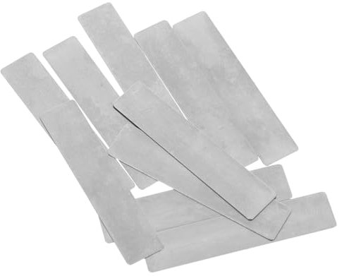 HOMSFOU Stainless Steel Air Compressor Valve Plate 10pcs Reed Valve Plate Valve Stem Caps Easy Installation Precision Manufacturing for Air Compressor Valve