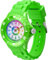 Honey's Heaven Kinder Armbanduhr Jungen und Mädchen - süße Quarzuhr mit modischem Silikon-Armband und Lern-Ziffernblatt - Lernuhr analog, einfach zu lesen, zum Uhrzeit Lernen (grün)