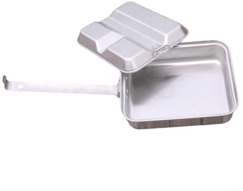 Lonchera de acero inoxidable, lonchera de metal para adultos y niños con asa, contenedor de almacenamiento para sándwiches, ensalada, camping, viajes