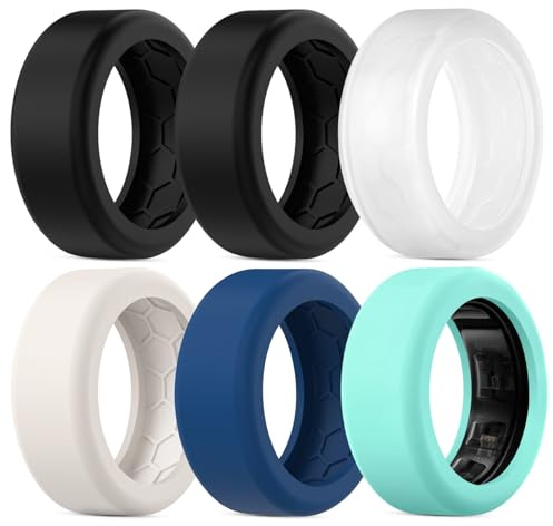 Schutzhülle kompatibel mit RingConn Gen 2/Gen 2 Air/Gen 1 Schutz/Samsung Galaxy Ring, rutschfeste Textur, kratzfeste, elastische Silikon-Schutzhüllen, Zubehör für Männer und Frauen, Training