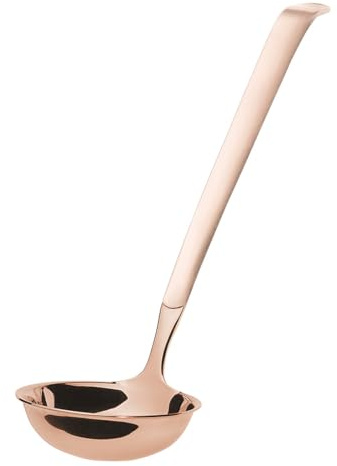 AMEFA BUFFET Vorleger | Suppenkelle | Schöpflöffel für Catering | Kelle für Suppe und Eintopf | Servierbesteck | 18/10 Edelstahl | satiniert | kupfer | Länge: 31 cm