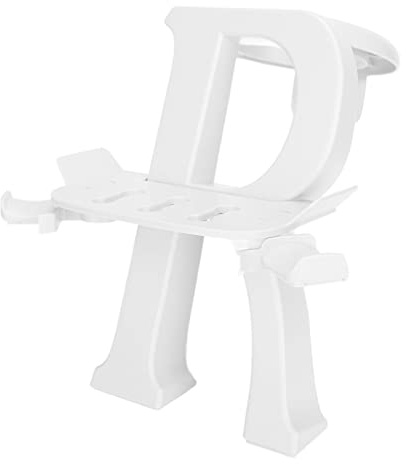 BONKZEBU Universal VR Headset Stand Professional Design Display Holder for Go, Organize VR and Controllers Easily (White)